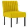 Silla tapizada de terciopelo amarillo de vidaXL, Sillas poltrona - Ref: Foro24-352455, Precio: 59,92 €, Descuento: %
