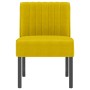 Silla tapizada de terciopelo amarillo de vidaXL, Sillas poltrona - Ref: Foro24-352455, Precio: 59,92 €, Descuento: %