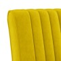 Silla tapizada de terciopelo amarillo de vidaXL, Sillas poltrona - Ref: Foro24-352455, Precio: 59,92 €, Descuento: %