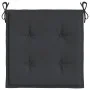 Cojines de silla de jardín 4 uds tela Oxford negro 50x50x3 cm de vidaXL, Cojines para sillas y sofás - Ref: Foro24-314052, Pr...