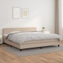 Cama box spring con colchón cuero sintético capuchino 200x200cm de vidaXL, Camas y somieres - Ref: Foro24-3141028, Precio: 56...