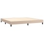Cama box spring con colchón cuero sintético capuchino 200x200cm de vidaXL, Camas y somieres - Ref: Foro24-3141028, Precio: 56...