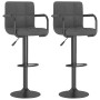 Taburetes de cocina 2 unidades terciopelo gris oscuro de vidaXL, Taburetes de cocina - Ref: Foro24-334660, Precio: 143,16 €, ...