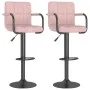 Taburetes de cocina 2 unidades terciopelo rosa by vidaXL, Kitchen stools - Ref: Foro24-334664, Price: 140,76 €, Discount: %