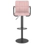 Taburetes de cocina 2 unidades terciopelo rosa de vidaXL, Taburetes de cocina - Ref: Foro24-334664, Precio: 144,09 €, Descuen...