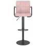 Taburetes de cocina 2 unidades terciopelo rosa by vidaXL, Kitchen stools - Ref: Foro24-334664, Price: 140,76 €, Discount: %