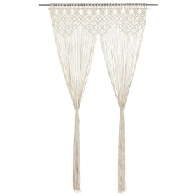 Cortina de macramé algodón 140x240 cm de vidaXL, Cortinas y visillos - Ref: Foro24-323977, Precio: 44,71 €, Descuento: %