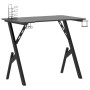 Escritorio gaming con patas en forma de Y negro 90x60x75 cm de vidaXL, Escritorios - Ref: Foro24-325404, Precio: 118,20 €, De...