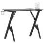 Escritorio gaming con patas en forma de Y negro 90x60x75 cm de vidaXL, Escritorios - Ref: Foro24-325404, Precio: 118,20 €, De...