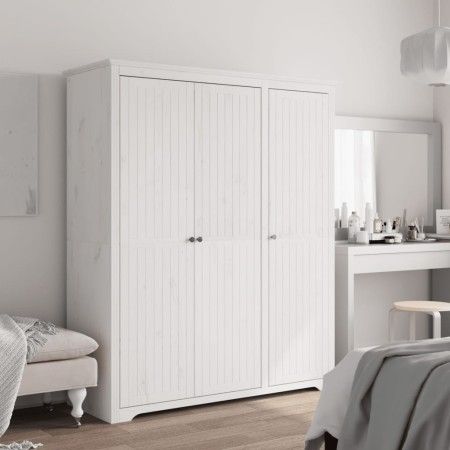 Armario BODO madera maciza de pino blanco 146x53,5x173 cm de vidaXL, Armarios roperos - Ref: Foro24-355062, Precio: 400,69 €,...
