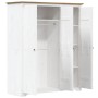 Armario BODO madera maciza pino blanco marrón 151,5x52x176,5 cm de vidaXL, Armarios roperos - Ref: Foro24-355063, Precio: 401...