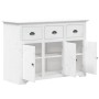 Aparador BODO madera maciza de pino blanco 115x43x79,5 cm de vidaXL, Aparadores - Ref: Foro24-355065, Precio: 231,15 €, Descu...
