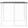 Jaula gallinas y toldo acero galvanizado antracita 103x98x90 cm de vidaXL, Jaulas y habitáculos para animales pequeños - Ref:...