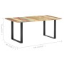 Mesa de comedor de madera maciza reciclada 180x90x76 cm de vidaXL, Mesas de cocina y de comedor - Ref: Foro24-285830, Precio:...