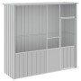 Jaula de pájaros acero galvanizado gris 215x78x200 cm de vidaXL, Pies y jaulas para pájaros - Ref: Foro24-172345, Precio: 328...
