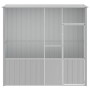 Jaula de pájaros acero galvanizado gris 215x78x200 cm de vidaXL, Pies y jaulas para pájaros - Ref: Foro24-172345, Precio: 328...