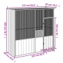 Jaula de pájaros acero galvanizado gris 215x78x200 cm de vidaXL, Pies y jaulas para pájaros - Ref: Foro24-172345, Precio: 328...