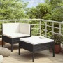 Set muebles de jardín 2 piezas y cojines ratán sintético negro en Conjuntos de jardín | Comprar online en Foru.es