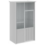 Jaula de pájaros acero galvanizado gris 115x78x200 cm de vidaXL, Pies y jaulas para pájaros - Ref: Foro24-172343, Precio: 213...