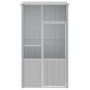 Jaula de pájaros acero galvanizado gris 115x78x200 cm de vidaXL, Pies y jaulas para pájaros - Ref: Foro24-172343, Precio: 213...