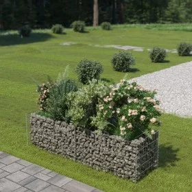 Arriate de gaviones de acero 180x50x50 cm de vidaXL, Maceteros y jardineras - Ref: Foro24-143559, Precio: 59,57 €, Descuento: %