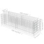 Arriate de gaviones de acero 180x50x50 cm de vidaXL, Maceteros y jardineras - Ref: Foro24-143559, Precio: 63,63 €, Descuento: %