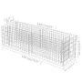 Arriate de gaviones de acero 180x50x50 cm de vidaXL, Maceteros y jardineras - Ref: Foro24-143559, Precio: 59,57 €, Descuento: %
