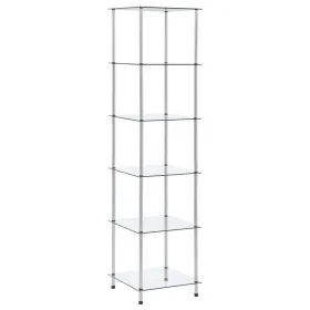 Regal 6 Ebenen aus transparentem Hartglas 40x40x160 cm von vidaXL, Bücherregale und Regale - Ref: Foro24-249507, Preis: 85,11...