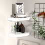 Estante flotante de pared 2 uds MDF blanco brillo 25x25x3,8 cm de vidaXL, Estantes y estanterías - Ref: Foro24-323887, Precio...