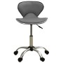 323678 Salon Spa Stool Grey Faux Leather de vidaXL, Sillas de peluquería - Ref: Foro24-323678, Precio: 84,65 €, Descuento: %