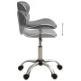 323678 Salon Spa Stool Grey Faux Leather de vidaXL, Sillas de peluquería - Ref: Foro24-323678, Precio: 84,65 €, Descuento: %