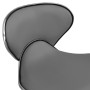 323678 Salon Spa Stool Grey Faux Leather de vidaXL, Sillas de peluquería - Ref: Foro24-323678, Precio: 84,65 €, Descuento: %
