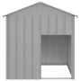 Caseta perros tejado acero galvanizado gris claro 117x103x123cm de vidaXL, Casetas para perros - Ref: Foro24-172350, Precio: ...