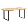 Mesa de comedor de madera maciza de mango 180x90x76 cm de vidaXL, Mesas de cocina y de comedor - Ref: Foro24-285831, Precio: ...