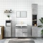 Set muebles de baño 2 piezas madera contrachapada gris hormigón de vidaXL, Muebles de baño - Ref: Foro24-3190225, Precio: 182...
