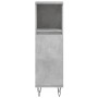Set muebles de baño 2 piezas madera contrachapada gris hormigón de vidaXL, Muebles de baño - Ref: Foro24-3190225, Precio: 182...