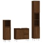 Set de muebles baño 3 pzas madera contrachapada roble marrón de vidaXL, Muebles de baño - Ref: Foro24-3190228, Precio: 208,25...