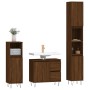 Set de muebles baño 3 pzas madera contrachapada roble marrón de vidaXL, Muebles de baño - Ref: Foro24-3190228, Precio: 208,25...
