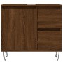Set de muebles baño 3 pzas madera contrachapada roble marrón de vidaXL, Muebles de baño - Ref: Foro24-3190228, Precio: 208,25...