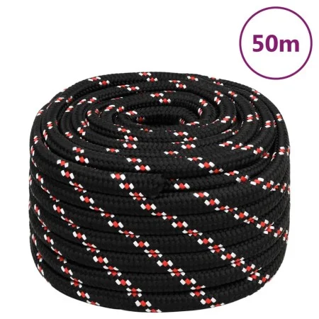 Cuerda de barco polipropileno negra 20 mm 50 m de vidaXL, Sogas y cuerdas metálicas - Ref: Foro24-152368, Precio: 67,63 €, De...