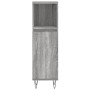Set de muebles de baño 3 pzas madera contrachapada gris sonoma de vidaXL, Muebles de baño - Ref: Foro24-3190227, Precio: 193,...