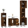 Set de muebles baño 3 pzas madera contrachapada roble ahumado de vidaXL, Muebles de baño - Ref: Foro24-3190234, Precio: 198,8...