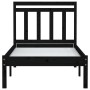 Estructura de cama individual madera maciza negro 75x190 cm de vidaXL, Camas y somieres - Ref: Foro24-3100553, Precio: 116,20...