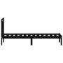 Estructura de cama individual madera maciza negro 75x190 cm de vidaXL, Camas y somieres - Ref: Foro24-3100553, Precio: 116,20...