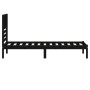 Estructura de cama madera maciza de pino negro 75x190 cm de vidaXL, Camas y somieres - Ref: Foro24-3100987, Precio: 123,47 €,...