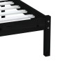 Estructura de cama individual madera maciza negro 75x190 cm de vidaXL, Camas y somieres - Ref: Foro24-3100553, Precio: 116,20...