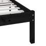 Estructura de cama madera maciza de pino negro 75x190 cm de vidaXL, Camas y somieres - Ref: Foro24-3100987, Precio: 123,47 €,...