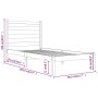 Estructura de cama madera maciza de pino negro 75x190 cm de vidaXL, Camas y somieres - Ref: Foro24-3103612, Precio: 113,78 €,...