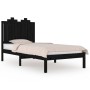 Estructura de cama madera maciza de pino negro 75x190 cm de vidaXL, Camas y somieres - Ref: Foro24-3103742, Precio: 120,30 €,...
