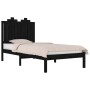 Estructura de cama madera maciza de pino negro 75x190 cm de vidaXL, Camas y somieres - Ref: Foro24-3103742, Precio: 120,30 €,...